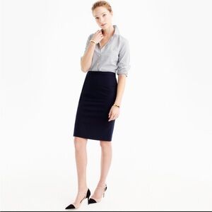 J.Crew wool pancil skirt
